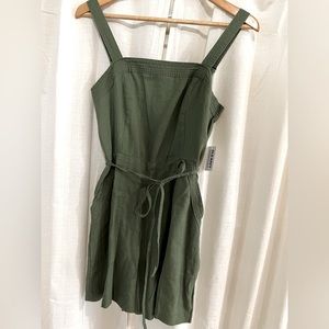 Olive green romper